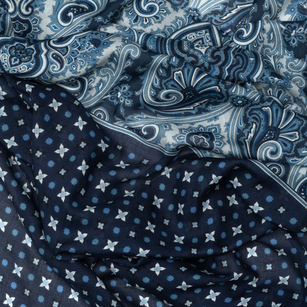 Italian Blue Unisex Modal Twill Scarf