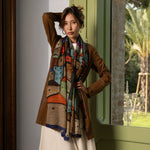 Italian wool scarf for women