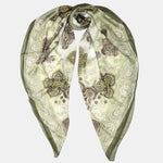 Mint Green Modal Cashemere Square Scarf