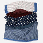 Italian Designer Blue Modal Twill Scarf