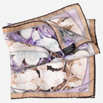 Women's Silk Bandana Floral Lavender