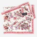 Women's Silk Bandana Floral Pink