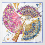 Women's luxury hand rolled Italian silk bandana scarf