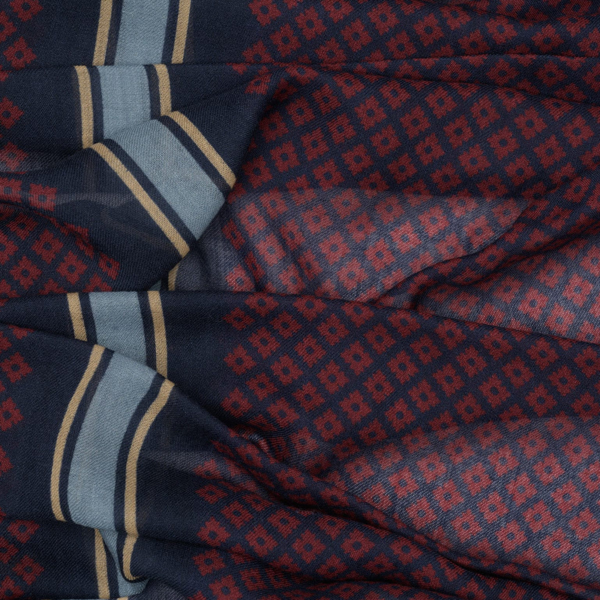 Burgundy Italian Wool Scarf