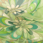 Women's Green Italian Long Silk Scarf