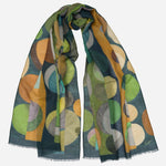 Designer Wool Scarf - Green