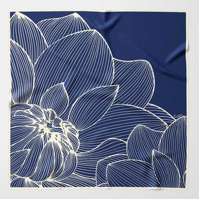Women's luxury hand rolled Italian silk bandana scarf