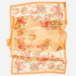 Women's Yellow Italian Long Silk Scarf