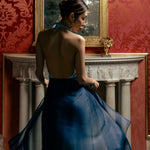 navy blue sheer silk shawl wrap for dresses