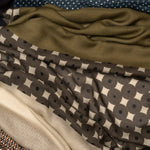 Italian Olive Green Modal Twill Scarf
