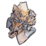 Extra Large Beige Silk Square Scarf