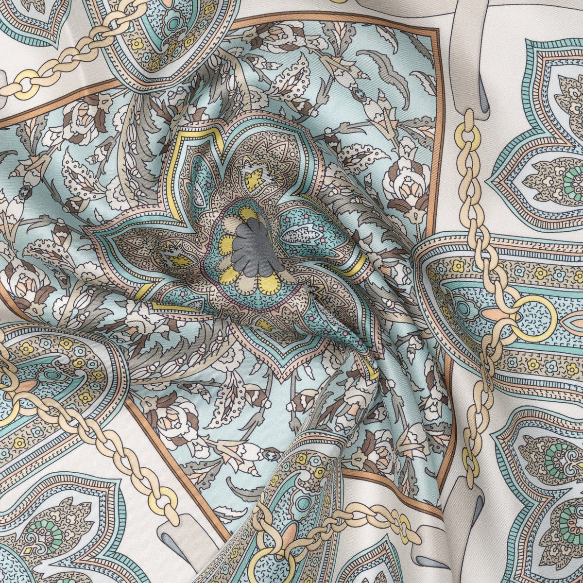 Women's Silk Bandana Aqua