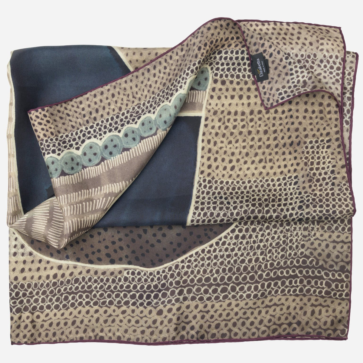 Silk Art Scarf Rich Neutrals