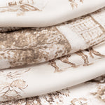 Women's Tan Italian Long Silk Scarf