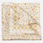 Yellow Double Sided Silk Pocket Square