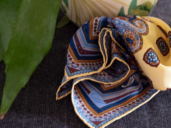 handmade silk pocket square