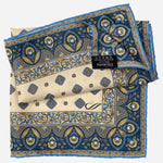 Italian Designer Silk Pocket Square Yellow
