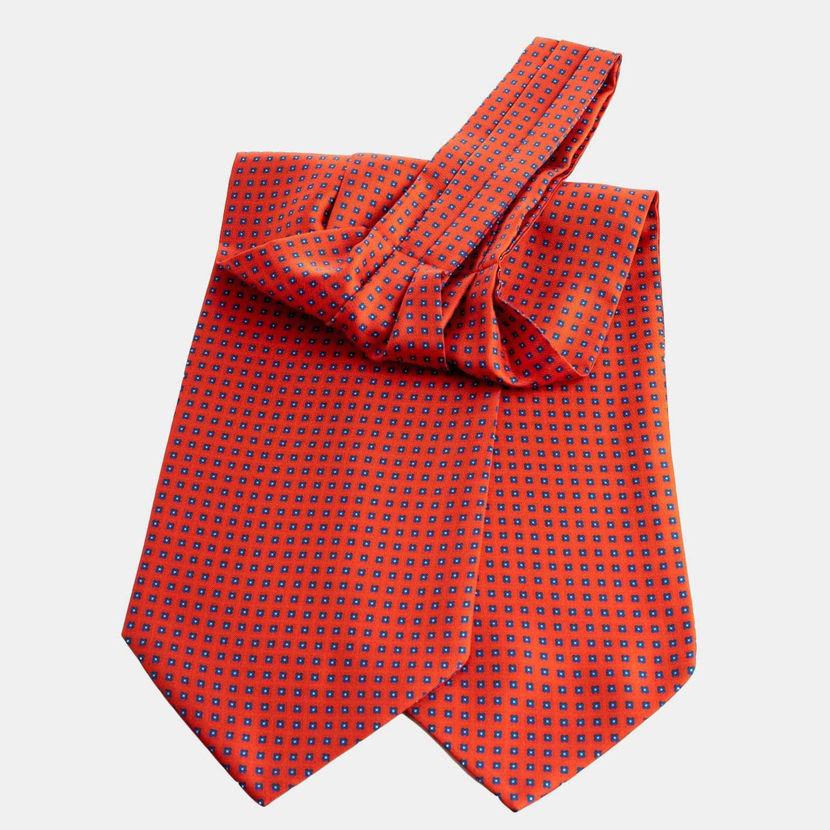 Luxury silk twill ascot necktie