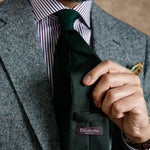 green grenadine necktie