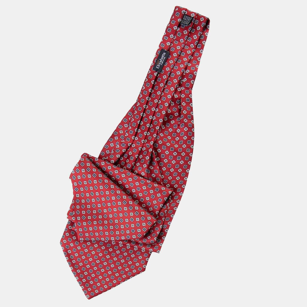 luxury Italian silk ascot cravat
