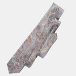 Handmade Jade Green Floral Italian Silk Tie