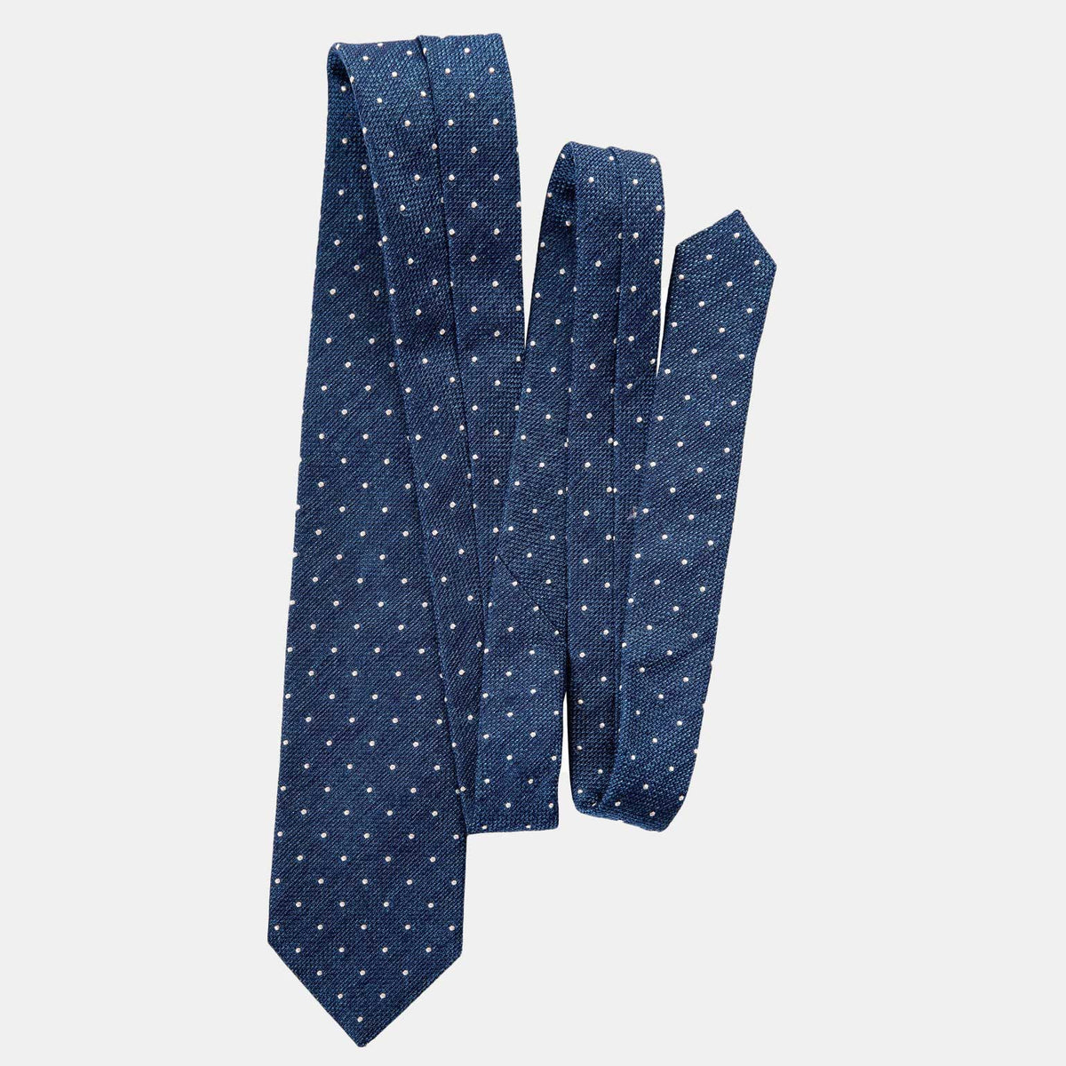 luxury blue grenadine tie