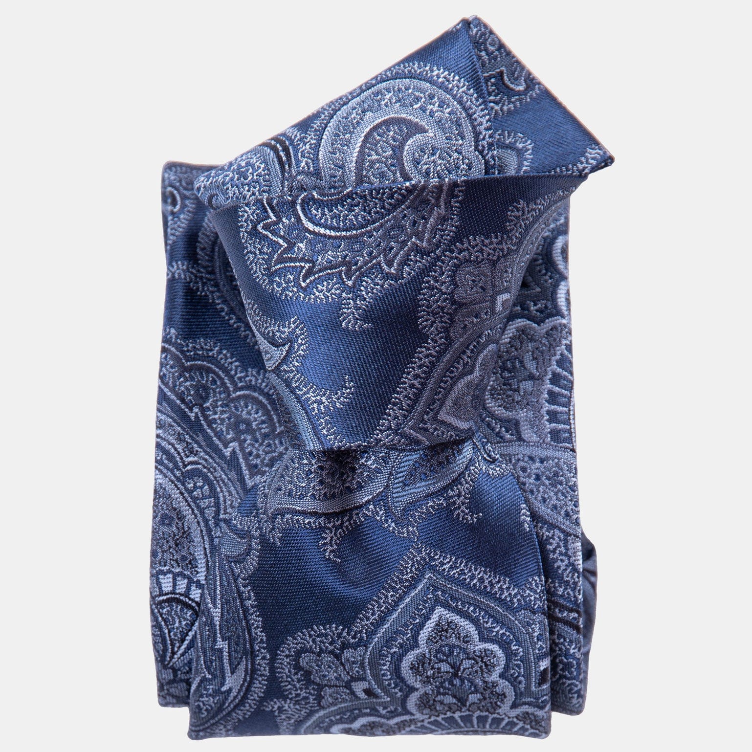 Royal Blue Italian Silk Jacquard Tie