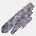 Pewter Italian Silk Jacquard Tie