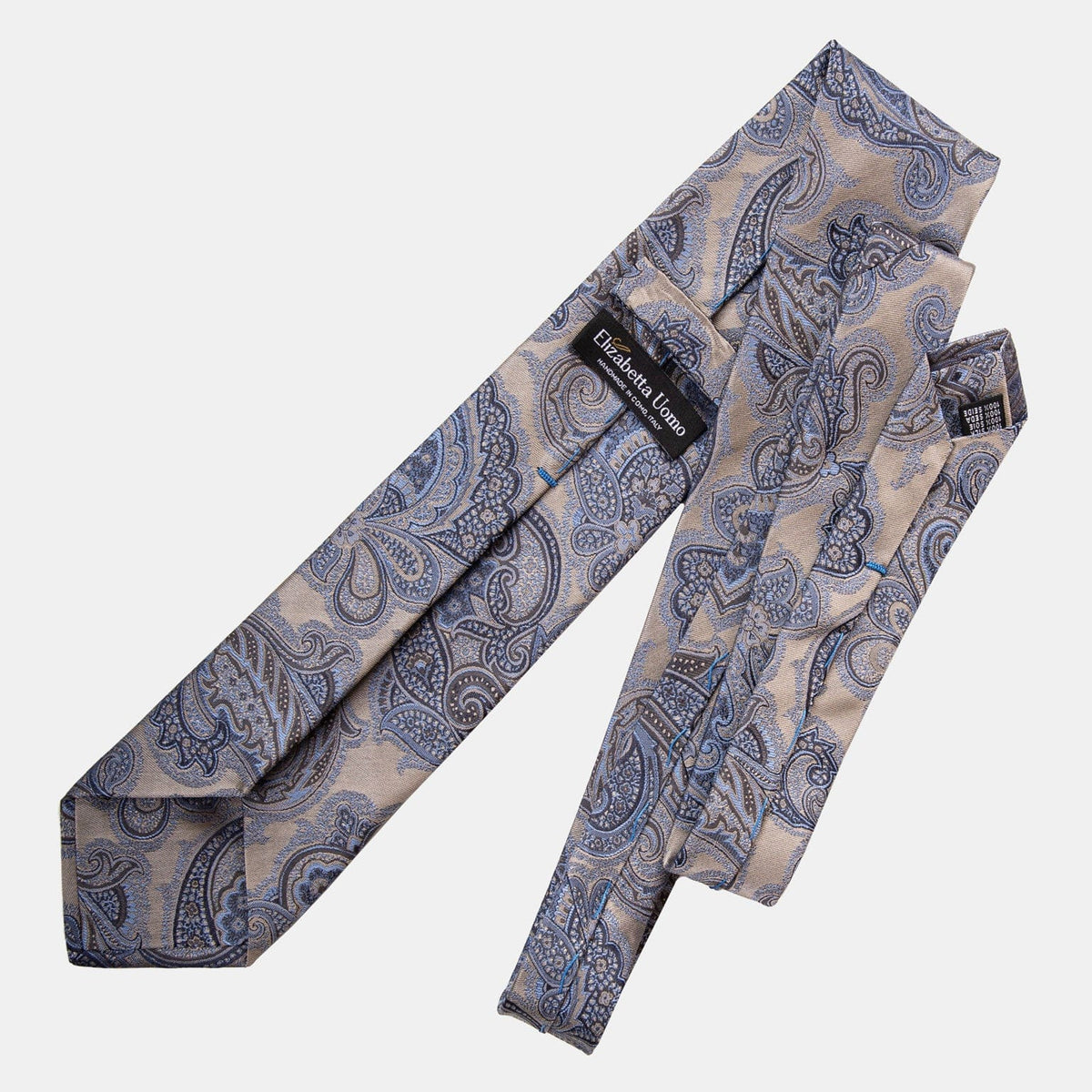 Pewter Italian Silk Jacquard Tie