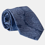 Royal Blue Italian Silk Jacquard Tie