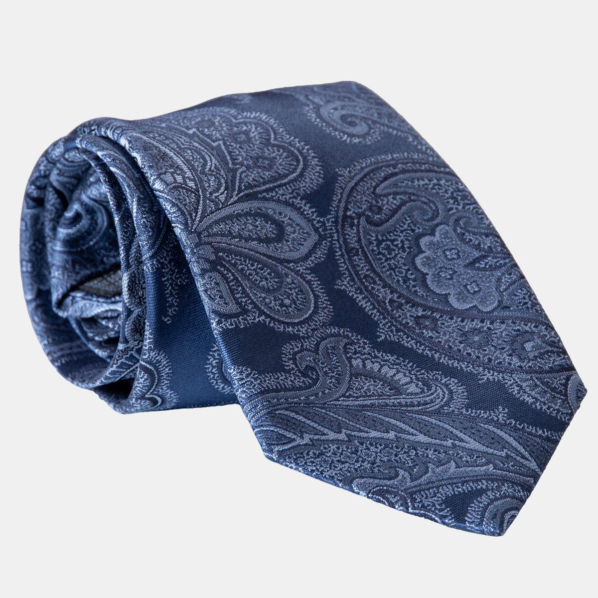 Royal Blue Italian Silk Jacquard Tie
