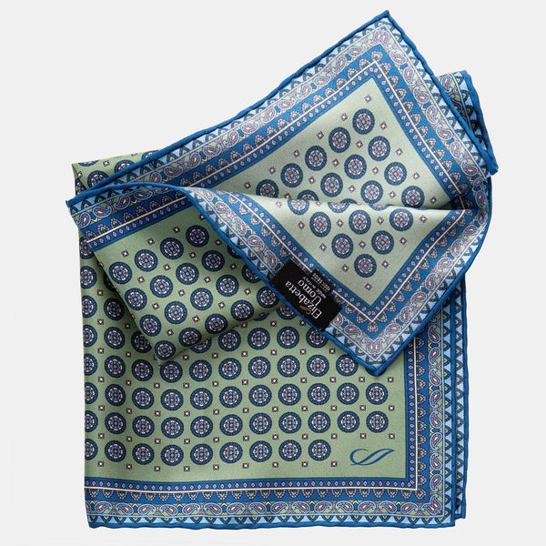 Uniformes 100% Silk Pocket Square With Triangles – Luxuria & Co.