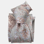 Handmade Jade Green Floral Italian Silk Tie