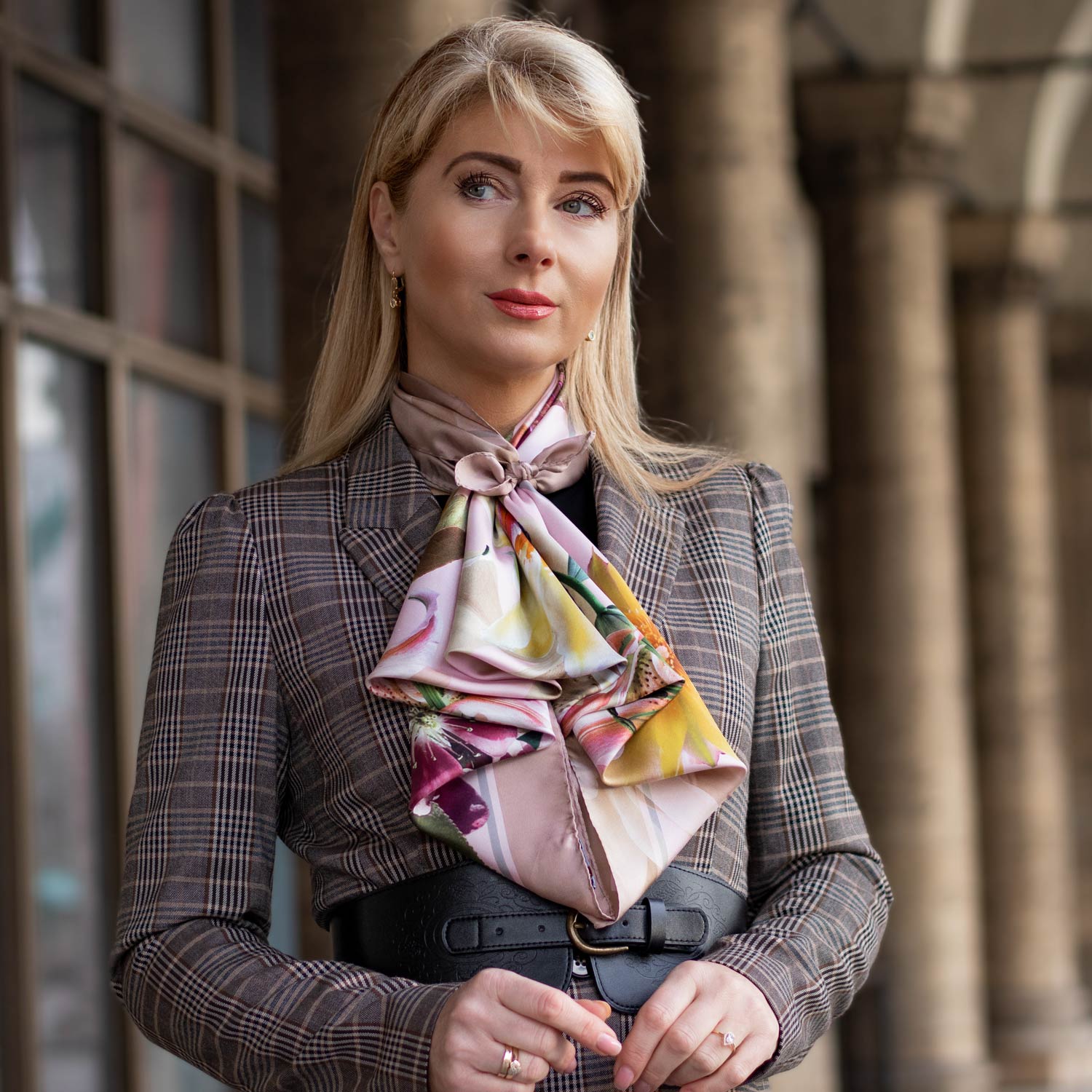 can you suggest elegant scarves to complement a formal dress 10 Ways to Wear a Dress With a Scarf