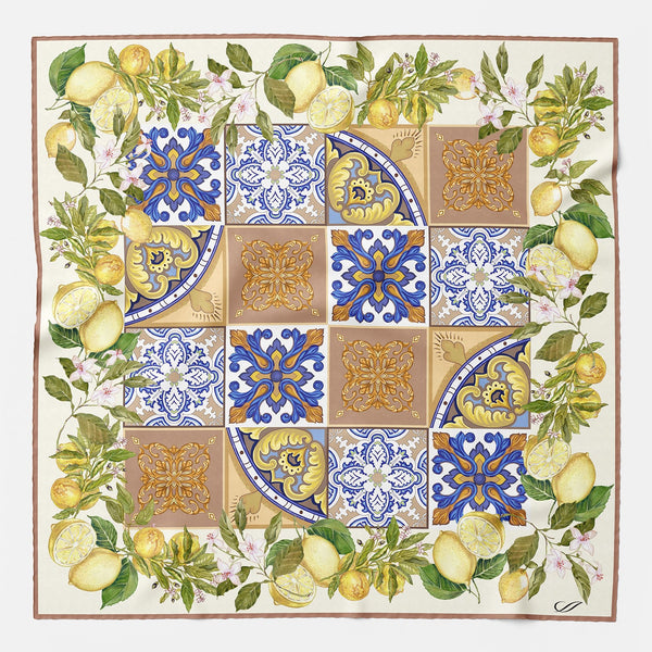 Messina – Zijden pochet – Terracotta