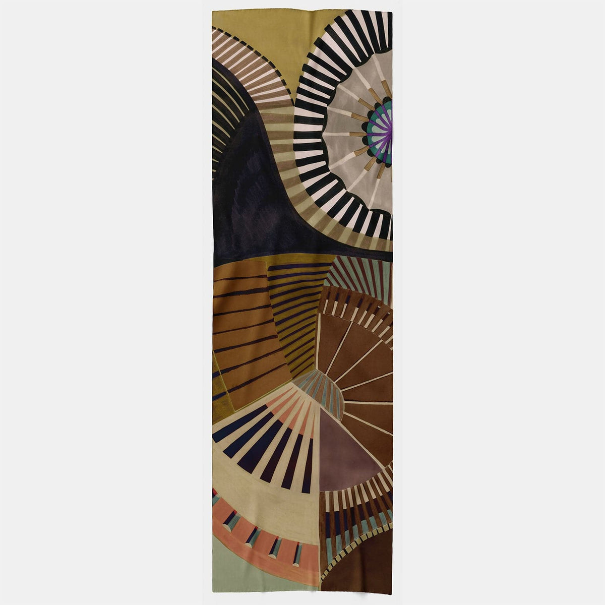 Luxury Italian designer wool scarf handmade in Italy