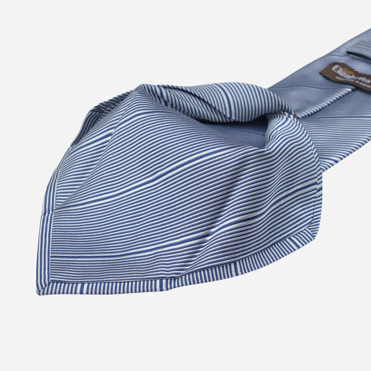 Blue Pinstripe Italian Designer Silk Tie