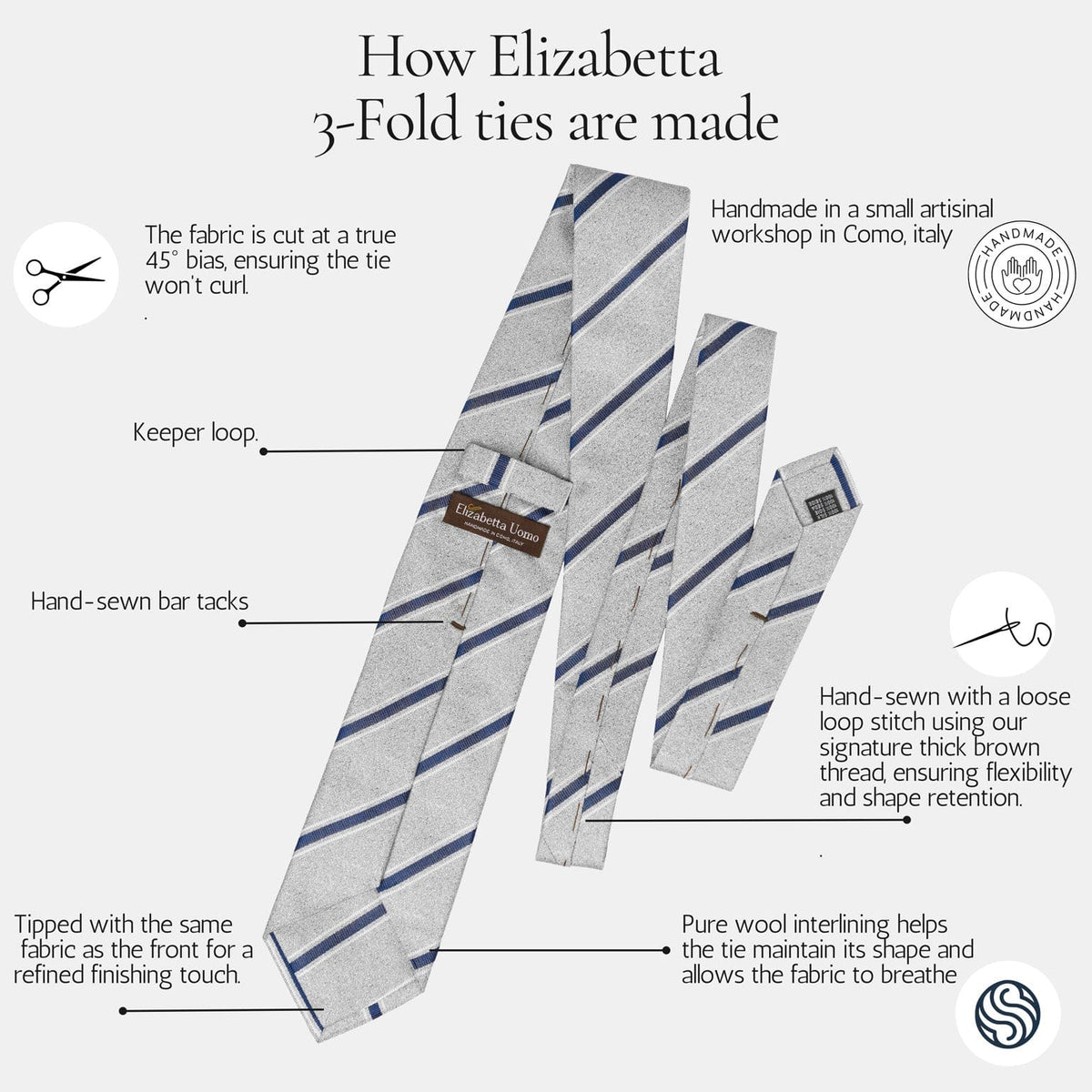 How Elizabetta 3-fod tie is made