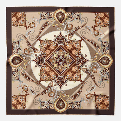 Women's Neutrals Silk Square Scarf