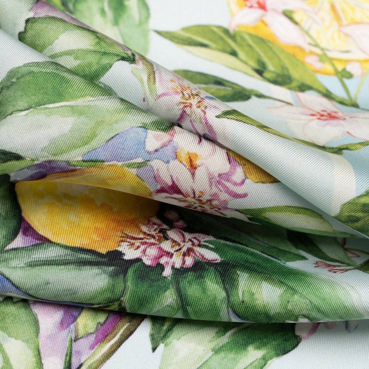 Sky Blue Italian Silk Square Scarf