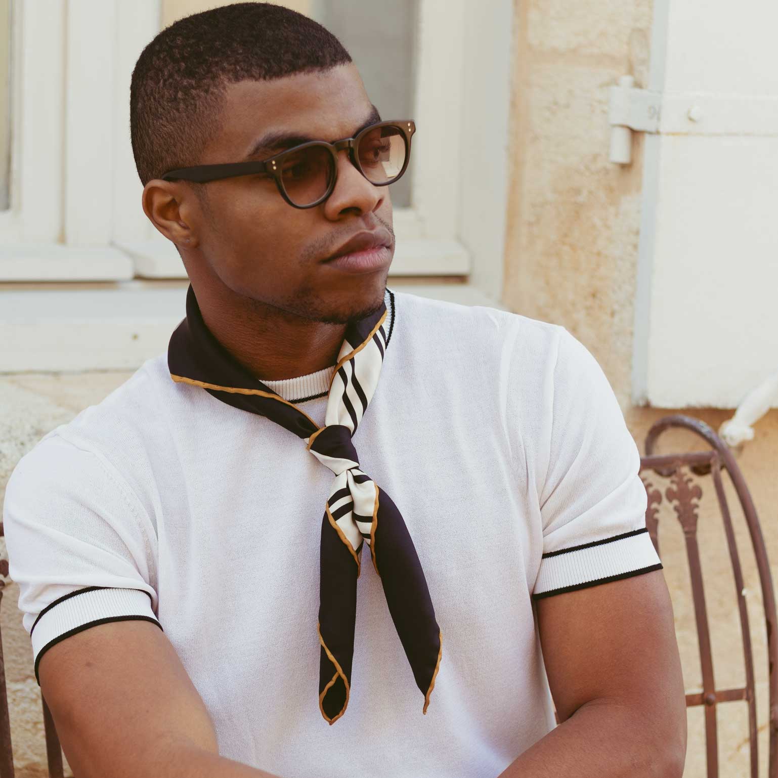 Shirt Bandana Men Fashion Silk Scarf Men Bandana Outfit Bandana