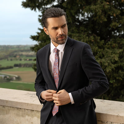 Best luxury floral handmade Italian tie brand