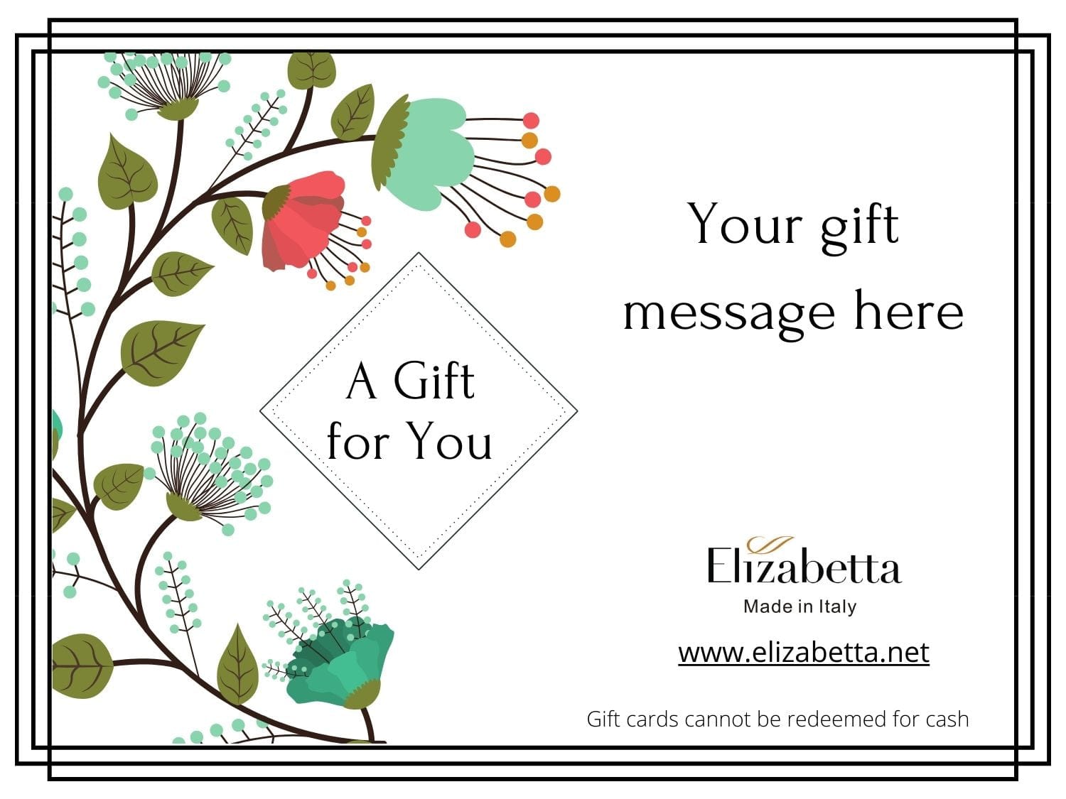 elizabetta gift card