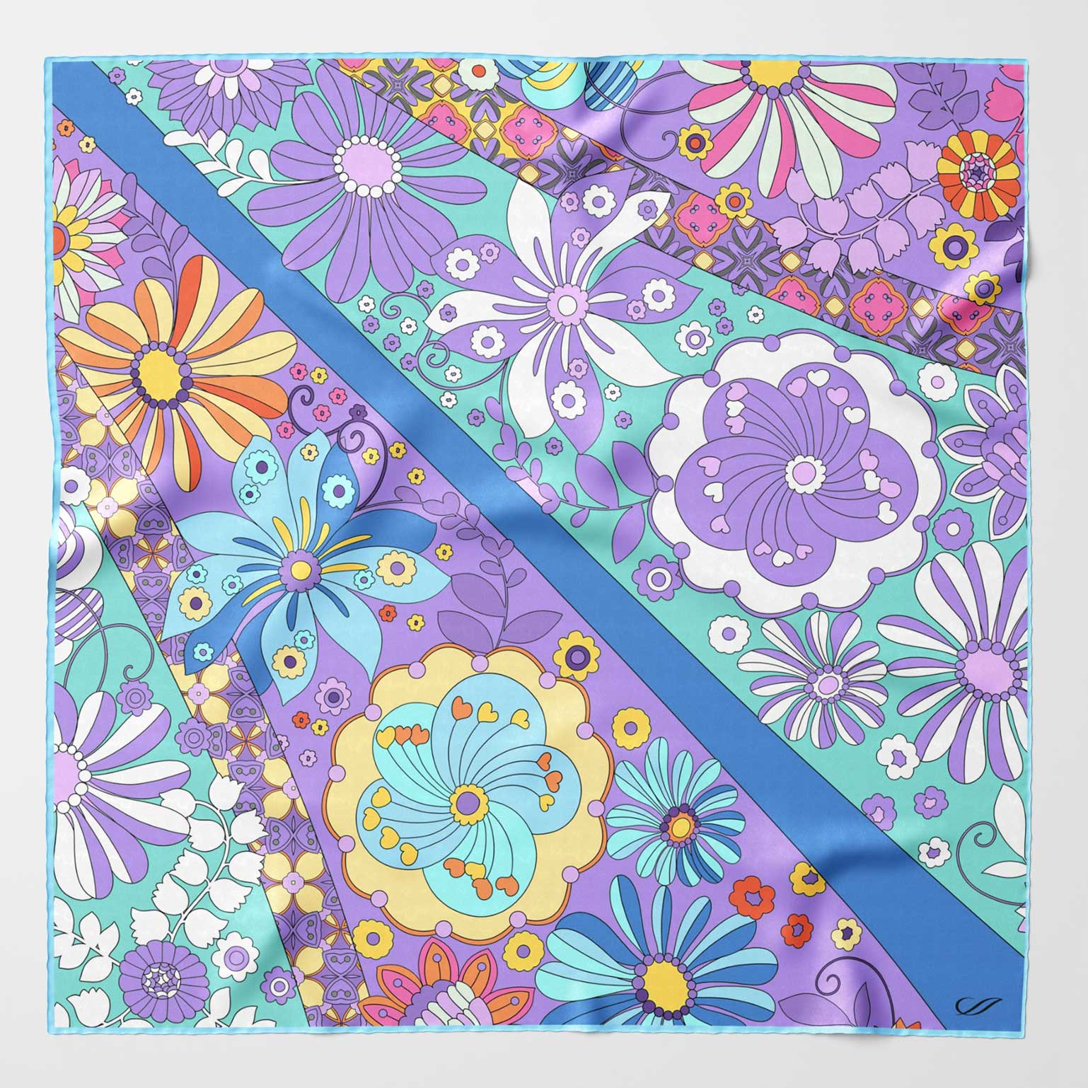 Women's Hand Rolled Italian Silk Bandana S
Scarf