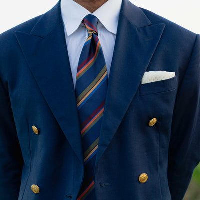 Men's luxury handmade Italian silk necktie