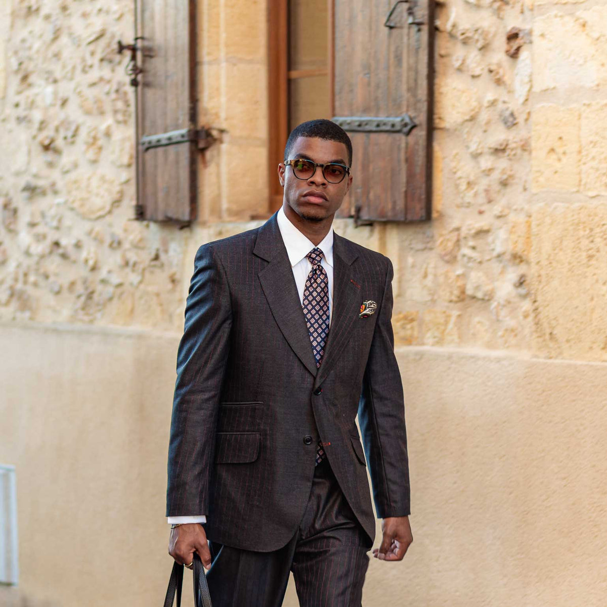 Luxury handmade Italian silk tie for suits