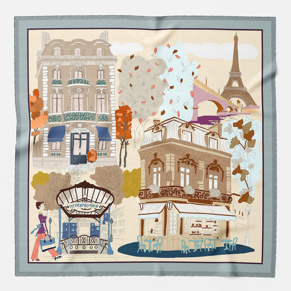 Luxury Italian designer silk scarf