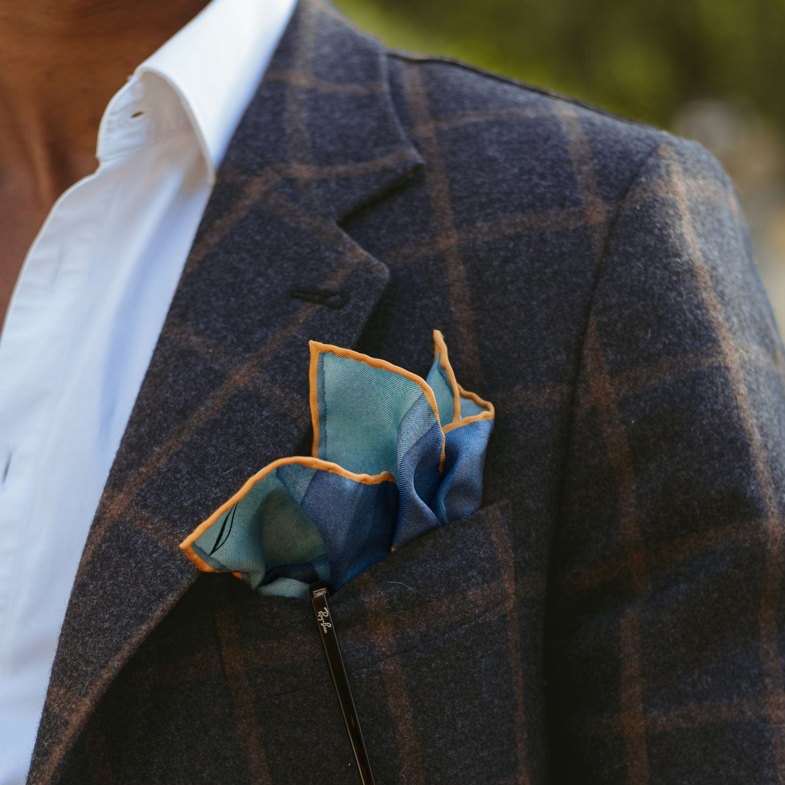 Harbinger of Autumn Italian Pocket Square - Elizabetta