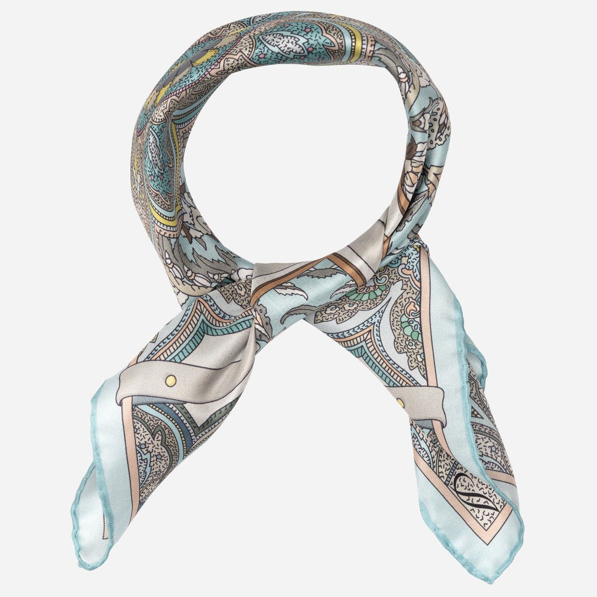 Women's Silk Bandana Aqua
