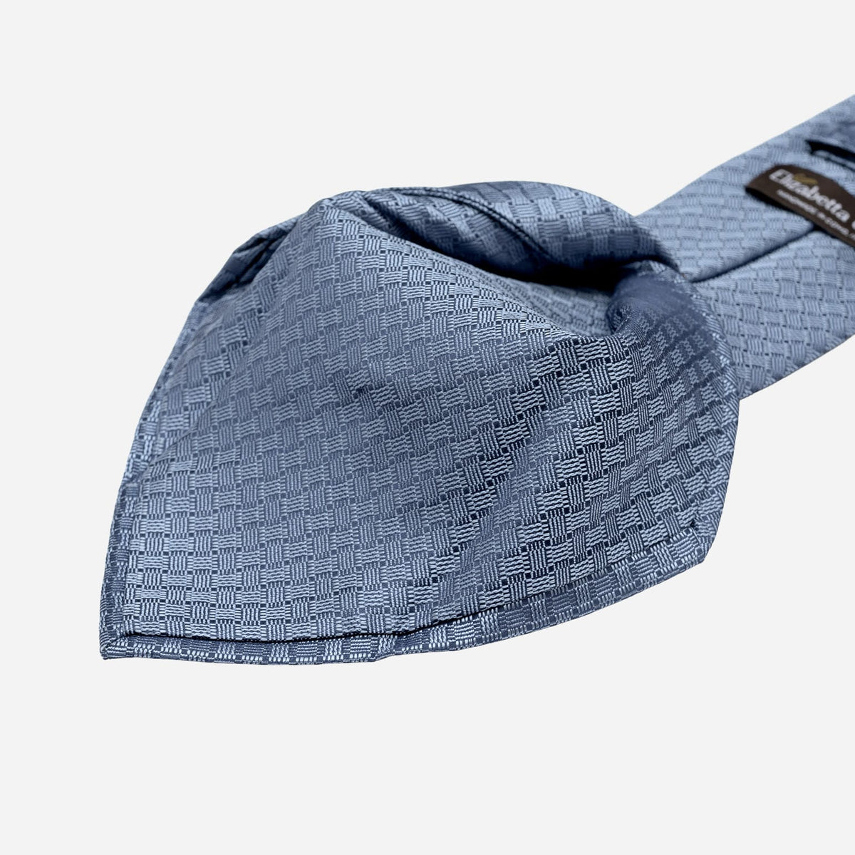 Blue Italian Designer Silk Tie for Men